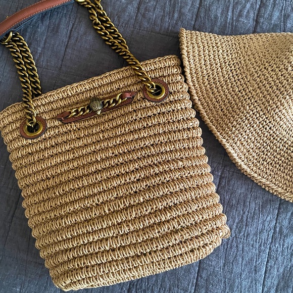 Kurt Geiger Bags Kurt Geiger Straw Tote Poshmark